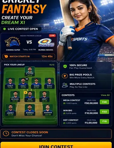 Come (Come App) fantasy cricket & matchday visual 3